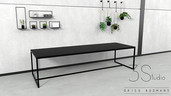 Tafel-01_300x100_Zwart_Kunststof_V2